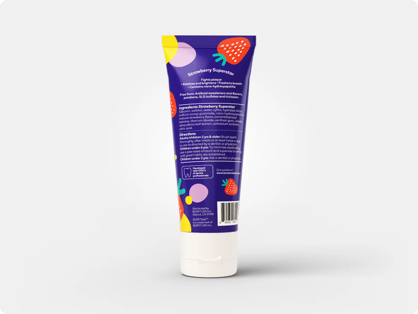 Strawberry Superstar Kids Toothpaste - Image 3