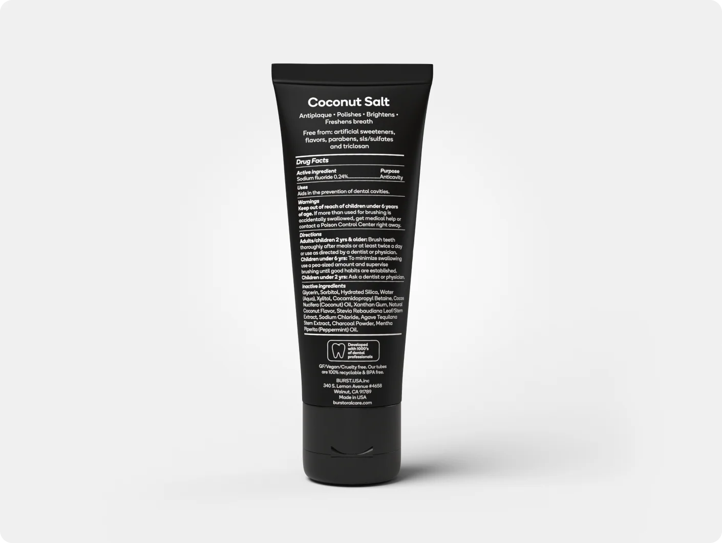Charcoal Coconut Salt Toothpaste - Image 3